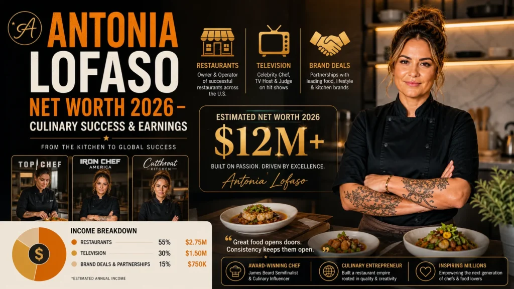 Antonia Lofaso Net Worth 2026 – Earnings, Restaurants & Wealth