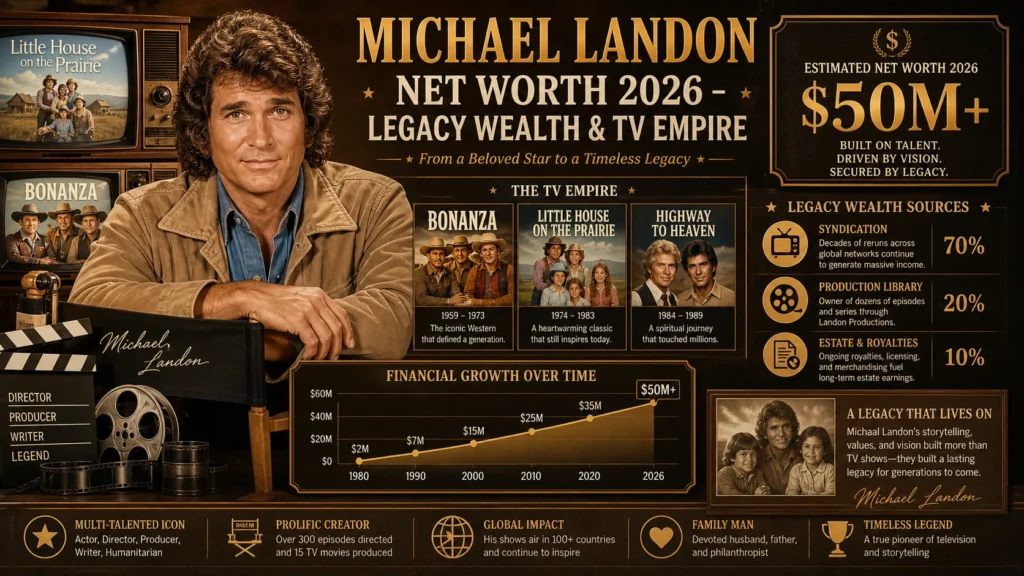 Michael Landon Net Worth 2026 – Estate, Earnings & Legacy Wealth